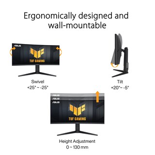 Foto 5 | Monitor Asus Tuf Gaming 34'' 1440p 1500r Curvo Vg34vql3a - Venta Internacional.