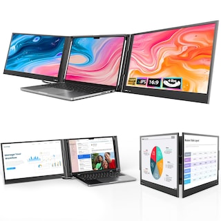 Foto 1 | Extensor De Pantalla Para Portátil Qqh Z80a, 15.6 Pulgadas, Fhd Ips, Triple Monitor - Venta Internacional.