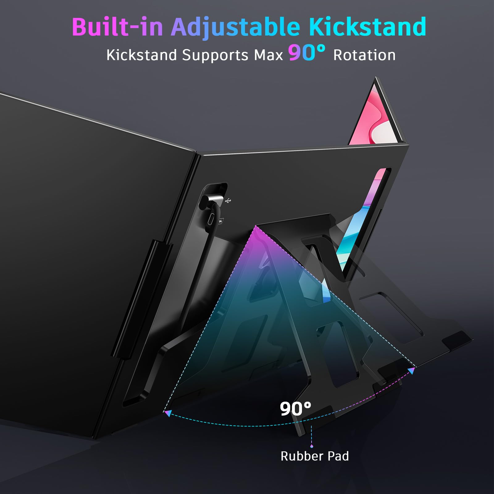 Foto 4 pulgar | Extensor De Pantalla Para Portátil Qqh Z80a, 15.6 Pulgadas, Fhd Ips, Triple Monitor - Venta Internacional.
