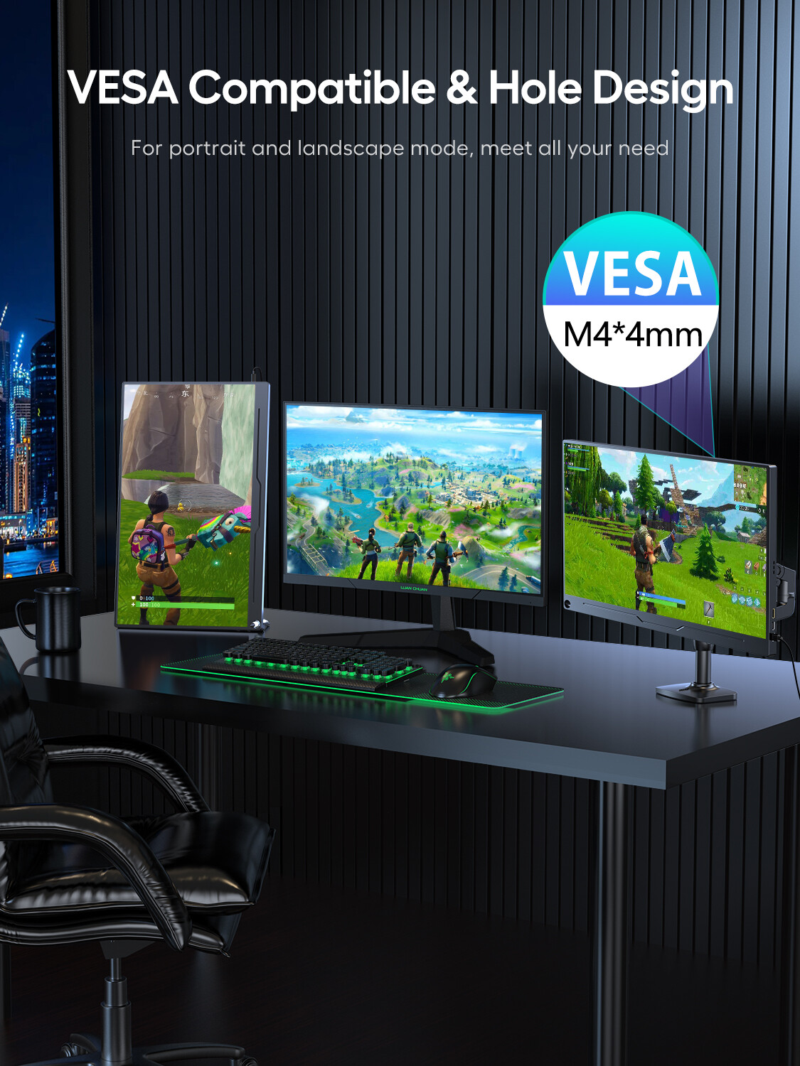 Foto 7 pulgar | Monitor Para Juegos Uperfect Portátil De 18,5 Pulgadas, 120 Hz Y 1080p
