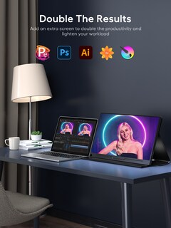 Foto 7 | Monitor Para Juegos Uperfect Portátil De 18,5 Pulgadas, 120 Hz Y 1080p