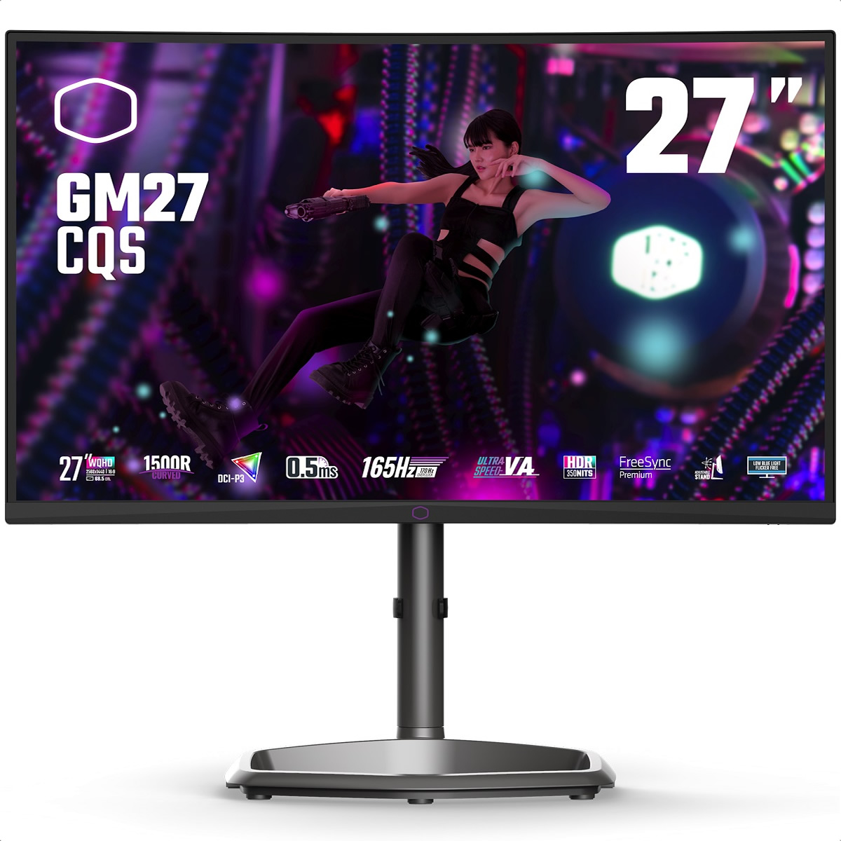 Foto 2 pulgar | Monitor 27 Cooler Master Gm27-cqs Gamer Led Wqhd 165hz 0.5ms Hdmi Displayport Cmi-gm27-cqs-us