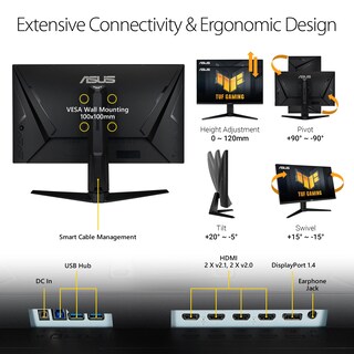 Foto 6 | Monitor Asus Tuf Gaming Vg28uql1a De 28 Pulgadas, 4k, 144 Hz, Hdmi 2.1 - Venta Internacional.