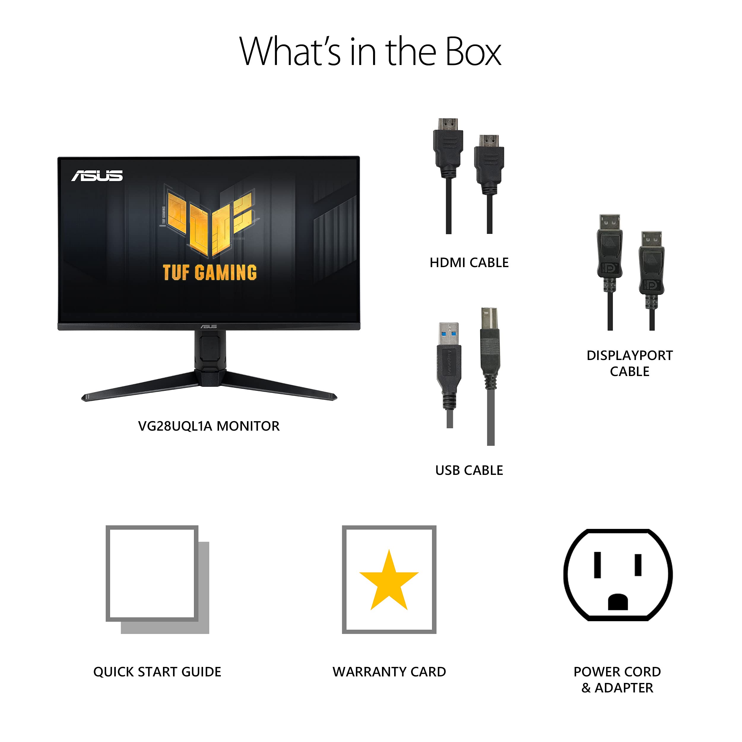 Foto 8 pulgar | Monitor Asus Tuf Gaming Vg28uql1a De 28 Pulgadas, 4k, 144 Hz, Hdmi 2.1 - Venta Internacional.