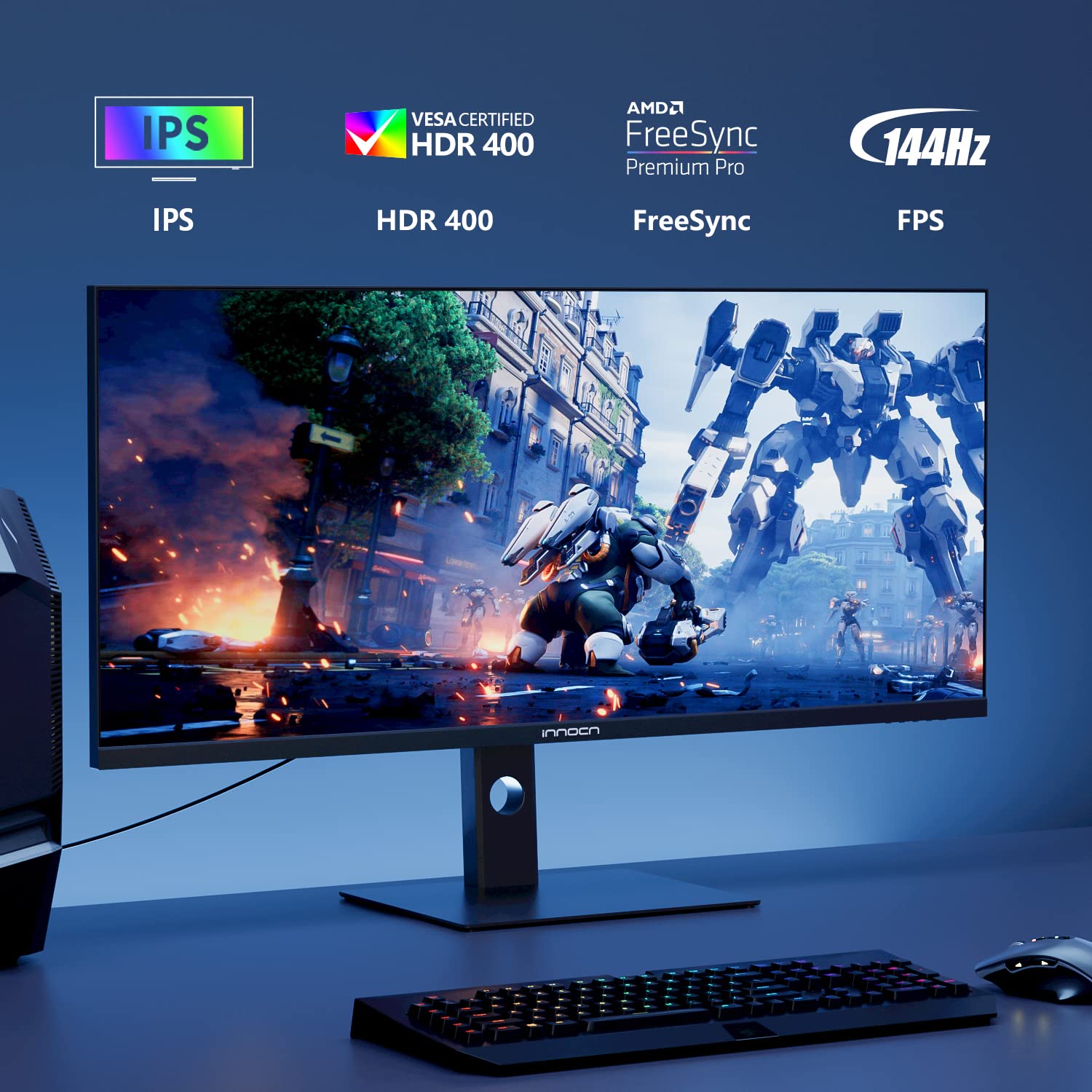 Foto 3 pulgar | Monitor Ultraancho Innocn 40c1r 40'' Qhd 3440x1440p 144 Hz - Venta Internacional.