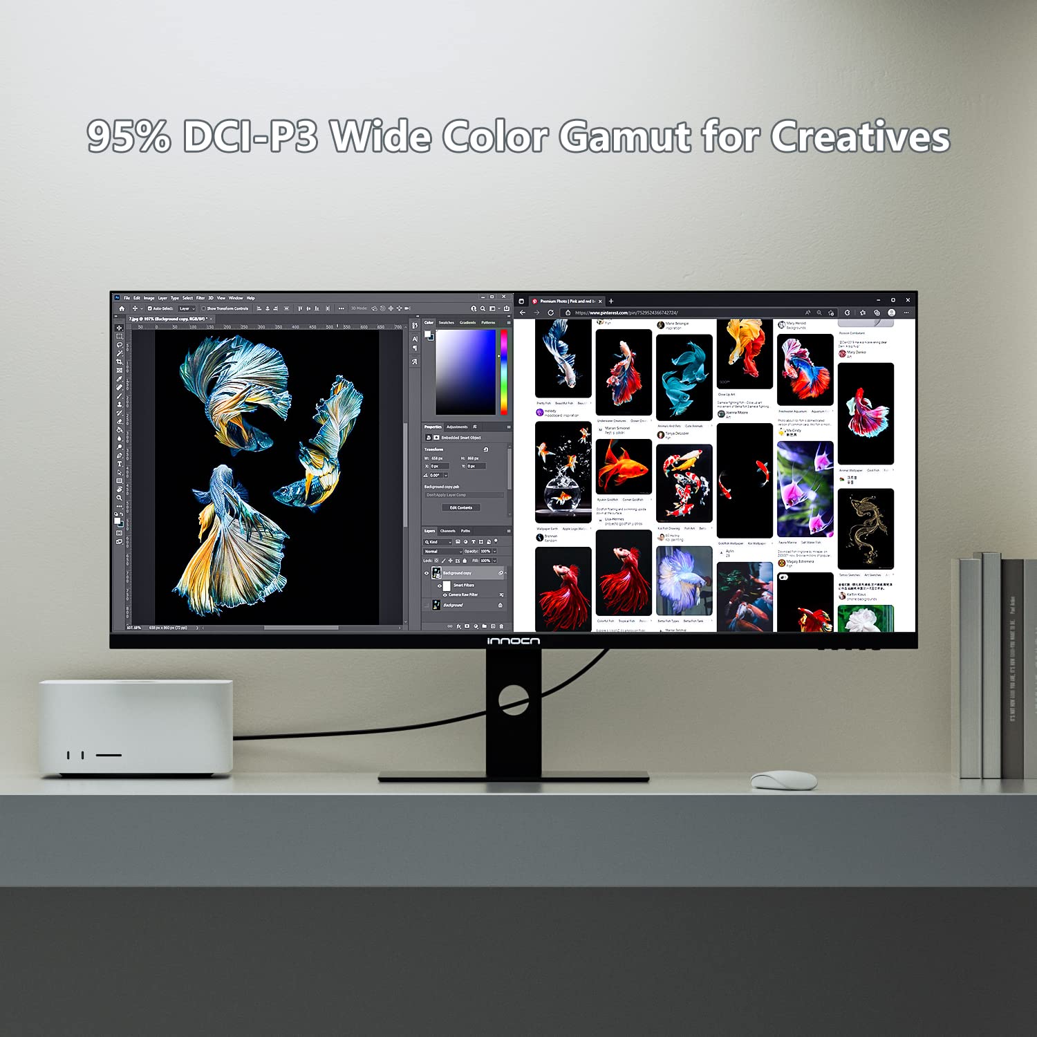 Foto 7 pulgar | Monitor Ultraancho Innocn 40c1r 40'' Qhd 3440x1440p 144 Hz - Venta Internacional.