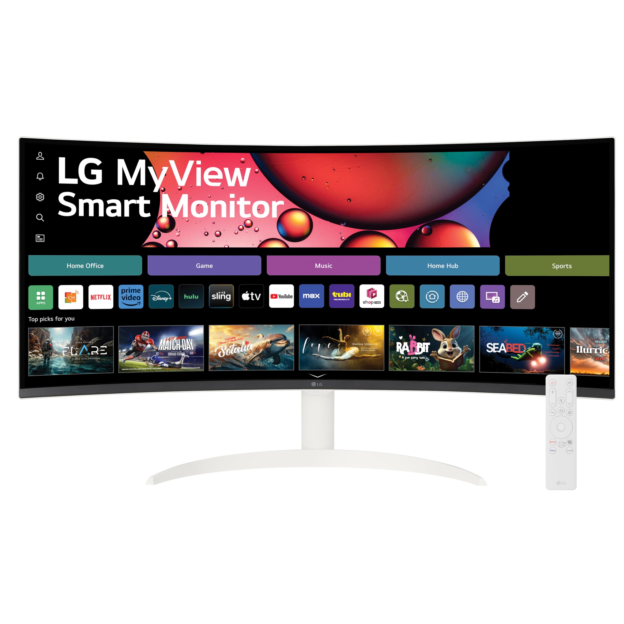 Foto 1 | Monitor Lg 34sr60qc-w Qhd De 34 Pulgadas (3440 X 1440) Curvo Myview - Venta Internacional.