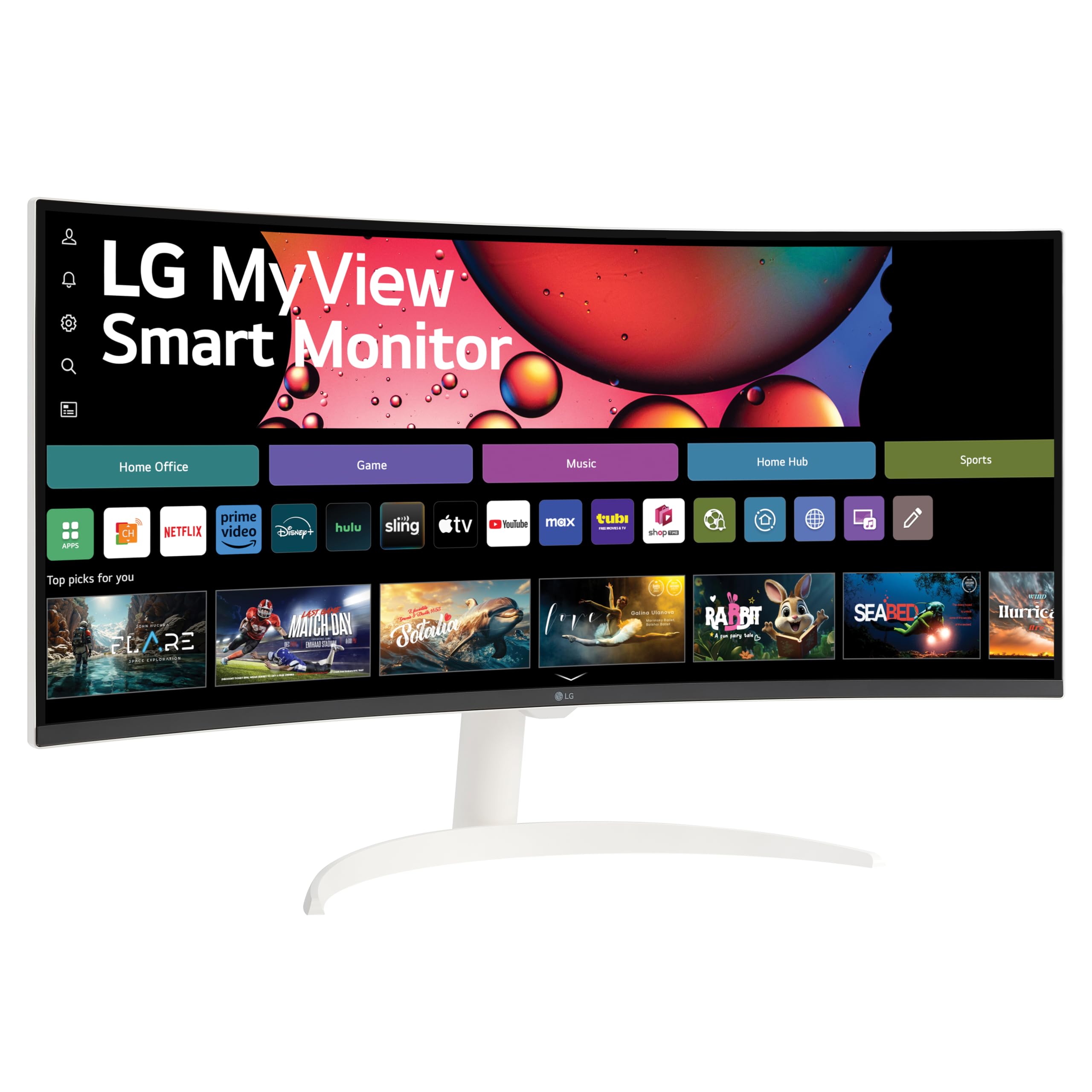 Foto 2 | Monitor Lg 34sr60qc-w Qhd De 34 Pulgadas (3440 X 1440) Curvo Myview - Venta Internacional.