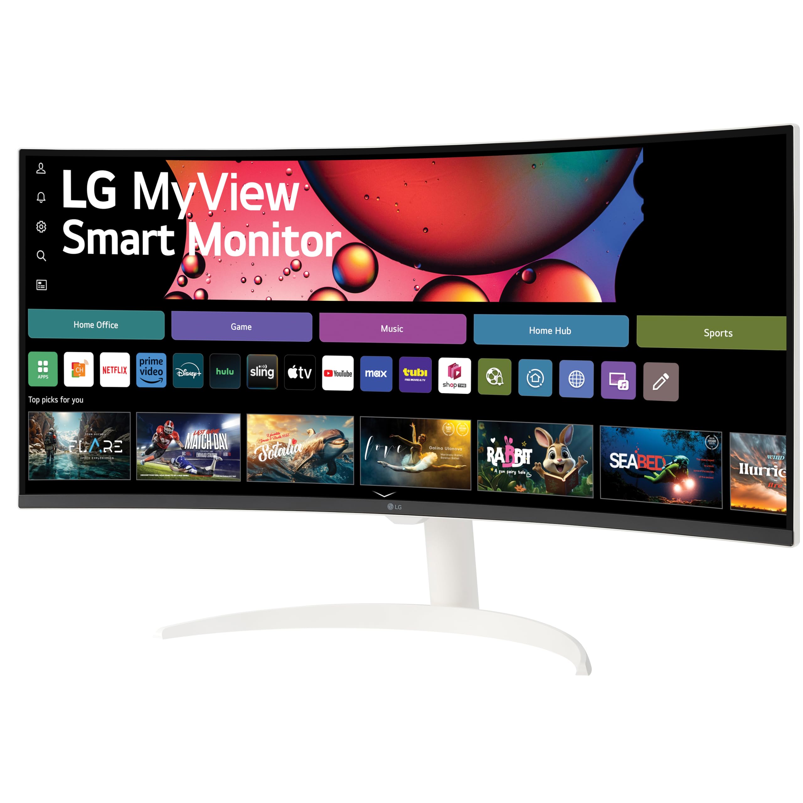 Foto 3 | Monitor Lg 34sr60qc-w Qhd De 34 Pulgadas (3440 X 1440) Curvo Myview - Venta Internacional.