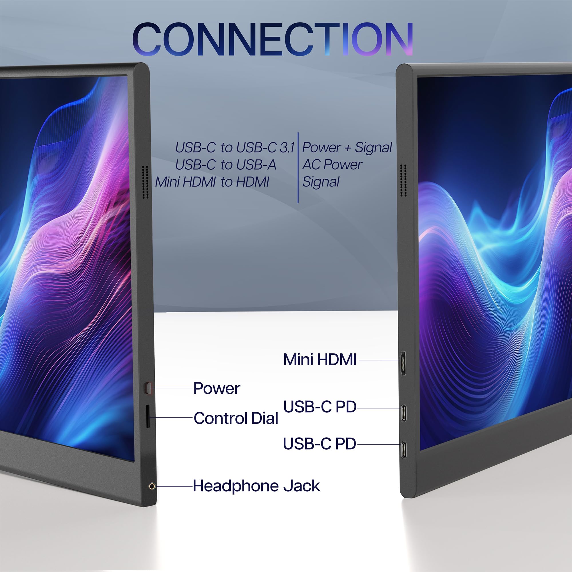 Foto 4 | Monitor Portátil Vivo Stand-pm01m De 15,6 Pulgadas Con Soporte Para Portátil - Venta Internacional.