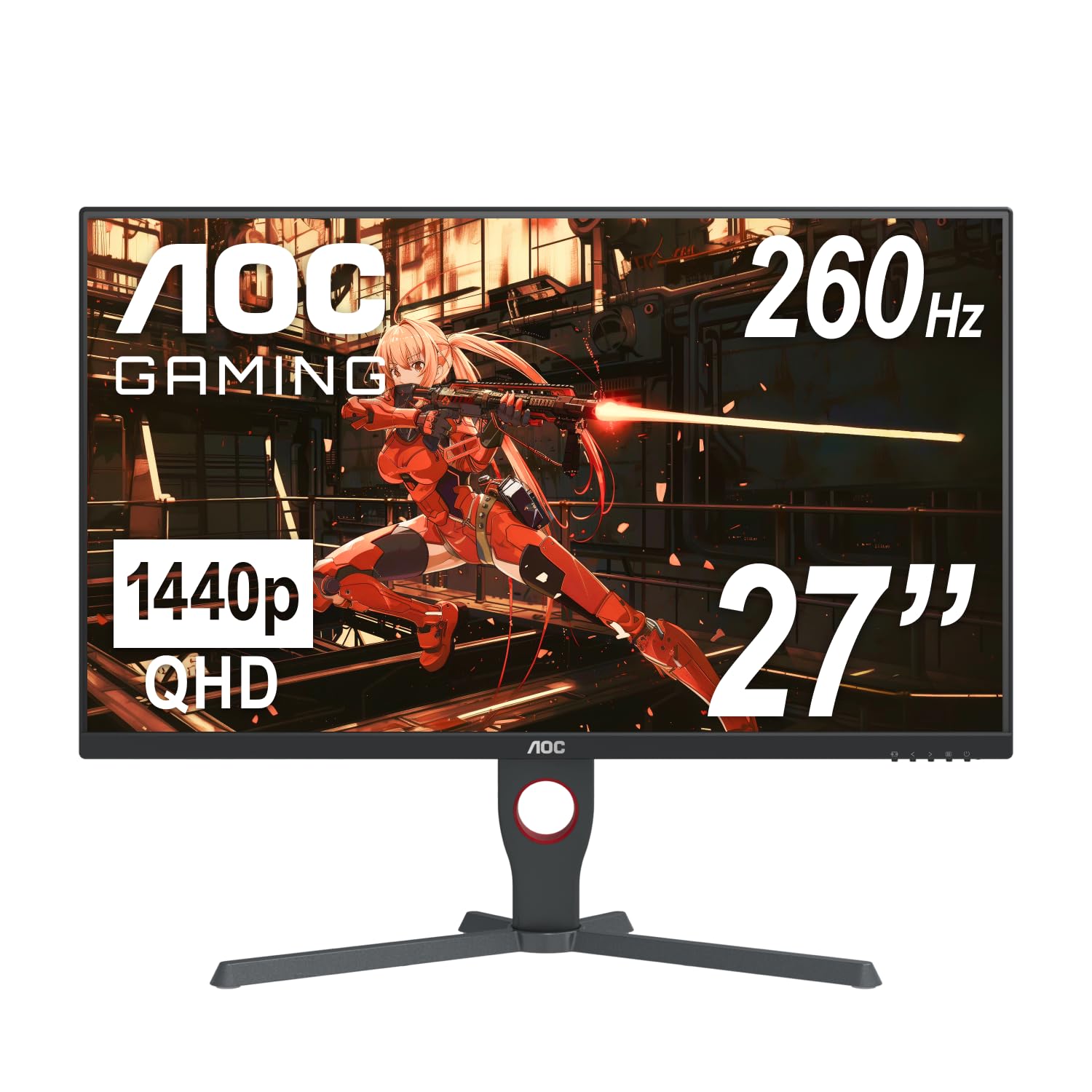 Monitor Aoc Q27g10ze 27 Gaming Qhd 2560 X 1440 260 Hz Hdmi 2.0  - Venta Internacional.
