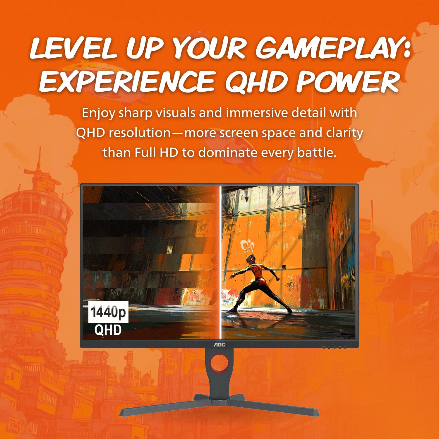Foto 4 | Monitor Aoc Q27g10ze 27 Gaming Qhd 2560 X 1440 260 Hz Hdmi 2.0  - Venta Internacional.