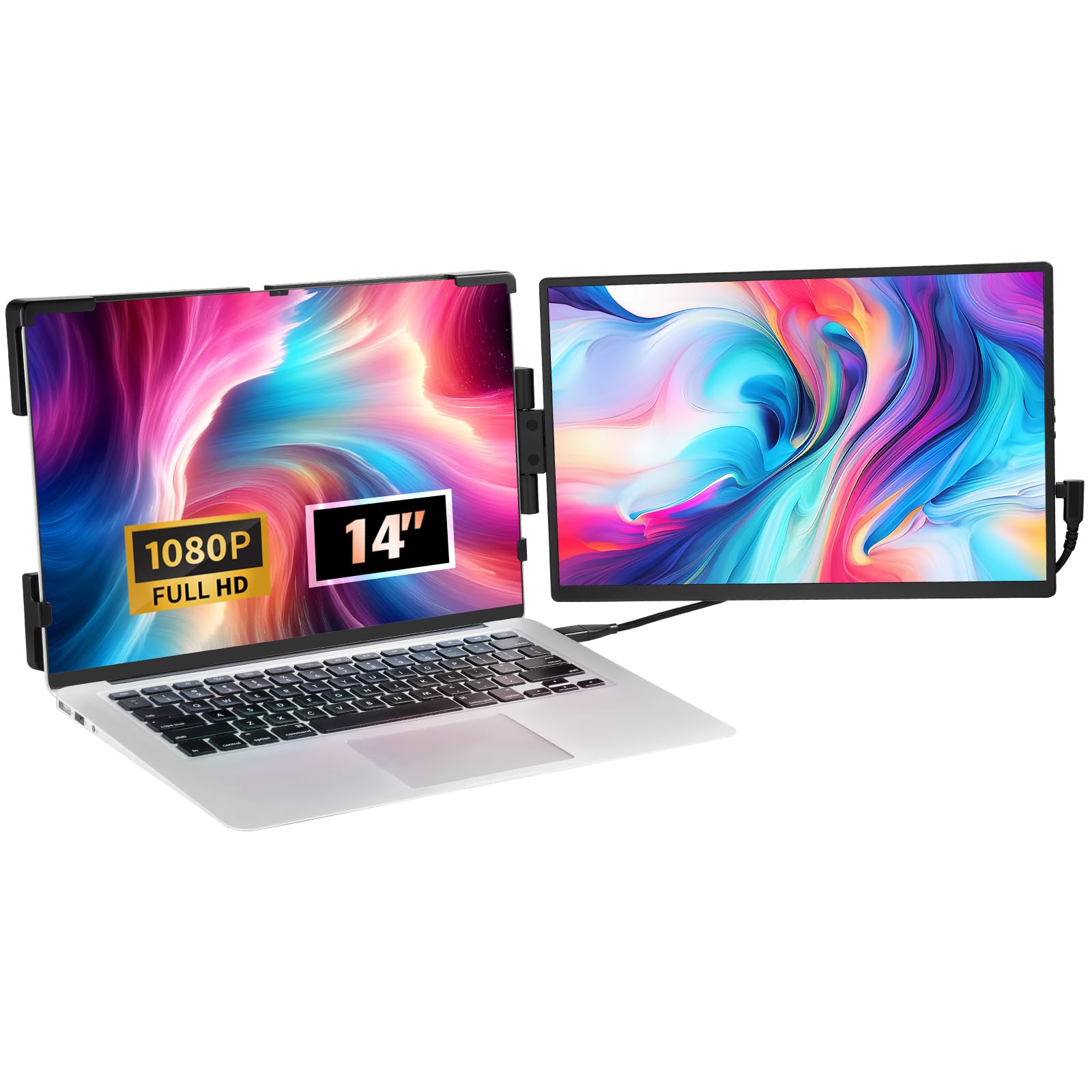 Foto 2 pulgar | Extensor De Pantalla Portátil Para Portátil Vevor 14'' Fhd 1080p Ips - Venta Internacional.