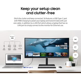 Foto 6 | Monitor Samsung Viewfinity Serie S65ua Ultrawide Qhd De 34 Pulgadas - Venta Internacional.