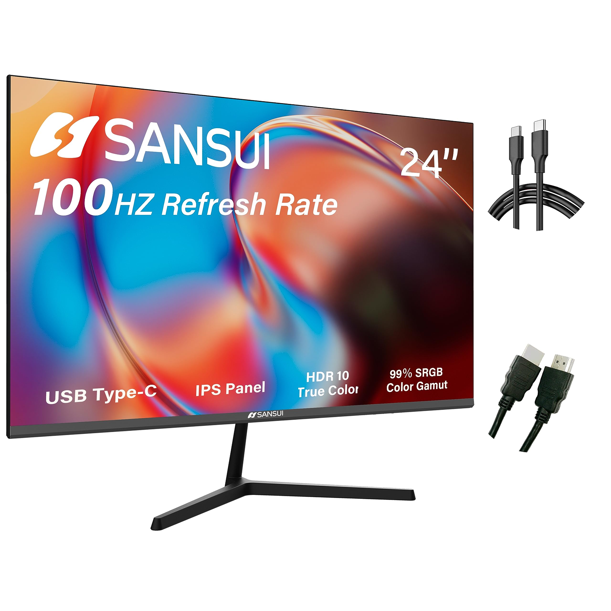 Foto 2 pulgar | Monitor Simple Deluxe Ips Fhd 1080p Usb-c De 24 Pulgadas Y 100 Hz - Venta Internacional.