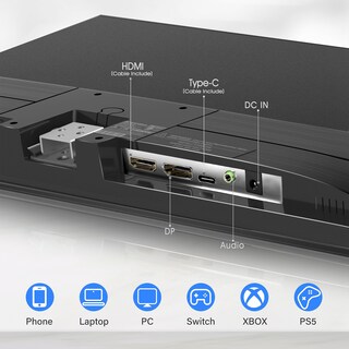 Foto 3 | Monitor Simple Deluxe Ips Fhd 1080p Usb-c De 24 Pulgadas Y 100 Hz - Venta Internacional.