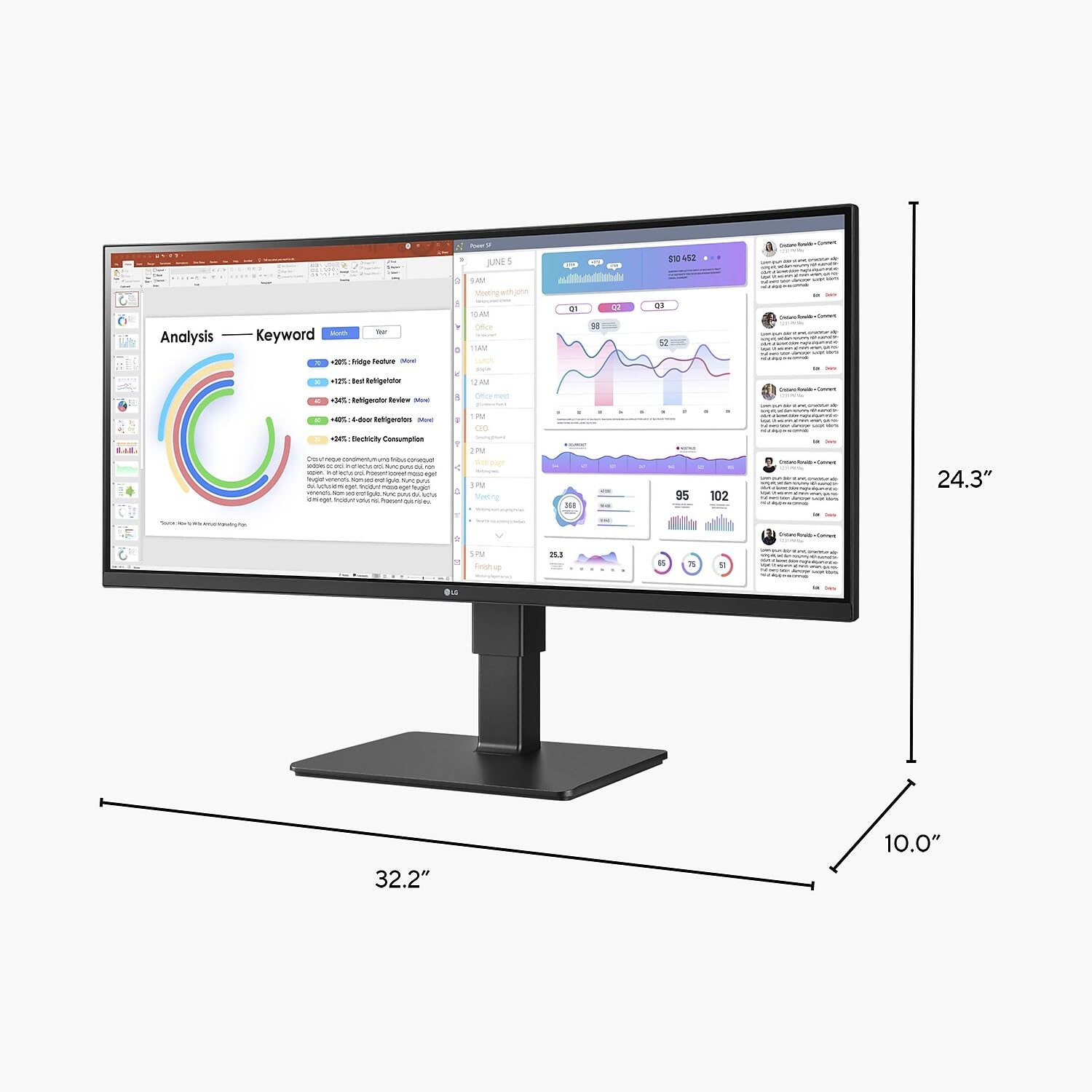 Foto 8 pulgar | Monitor Lg Ultrawide 34bq77qb-b 34 Webcam Uw-qhd Curvo - Venta Internacional.