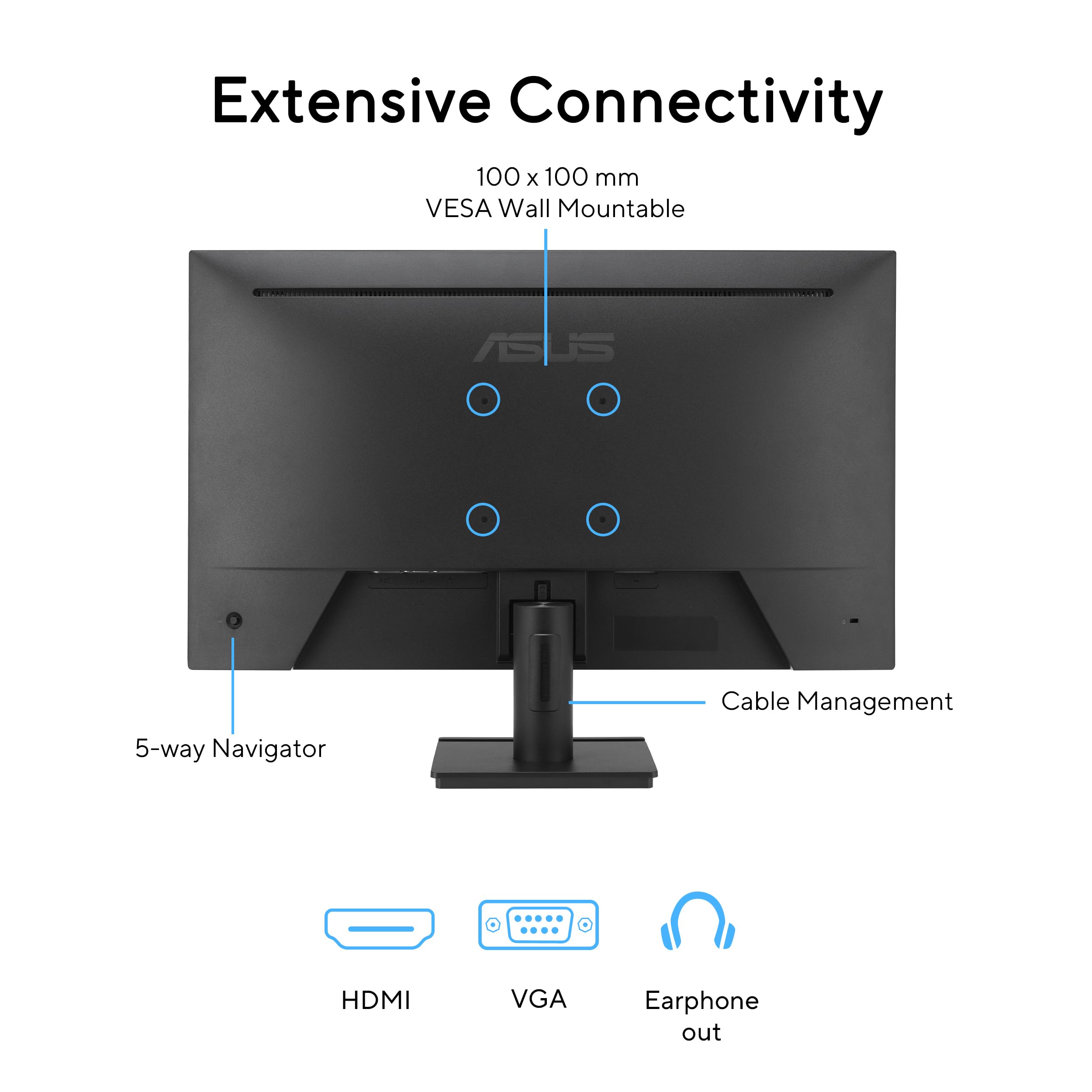 Foto 6 | Monitor Asus Va279hg De 27 Pulgadas 1080p Full Hd Ips 120 Hz 1 Ms - Venta Internacional.