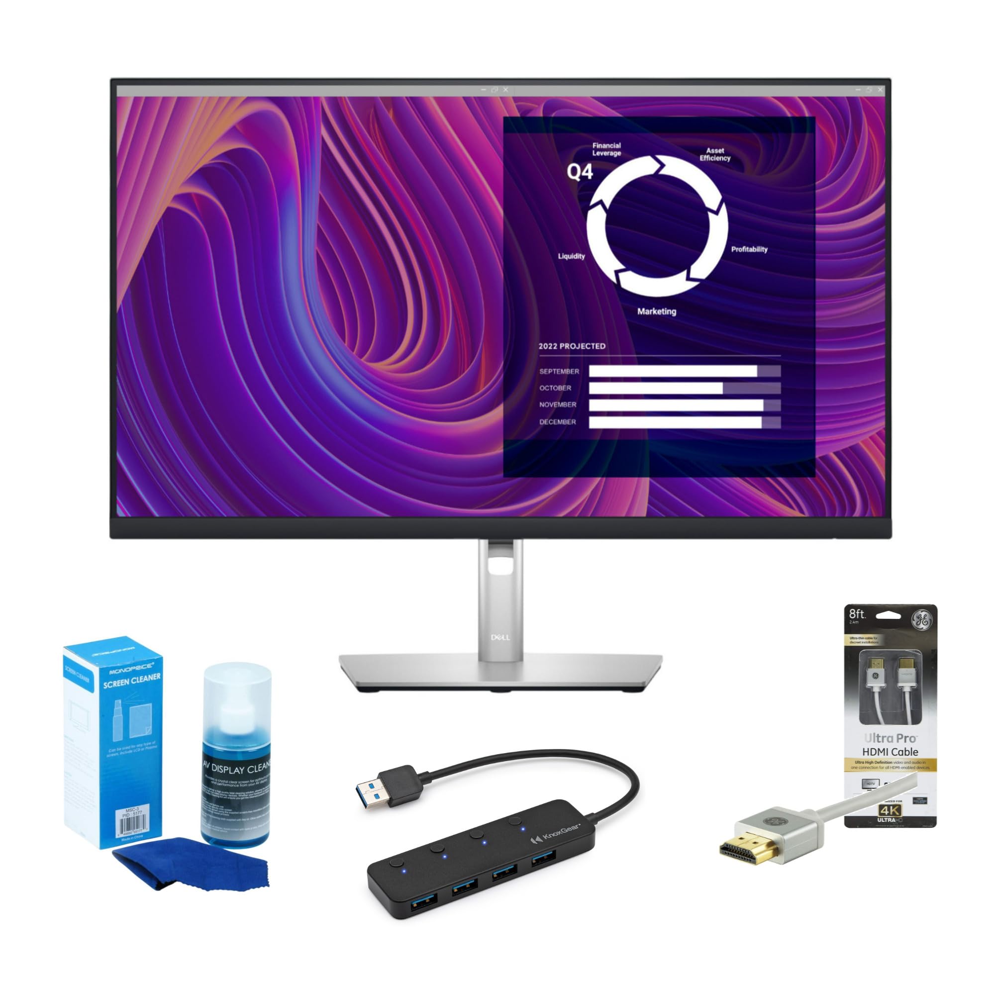 Monitor Dell P2723d Led Ips Qhd 1440p De 27 Pulgadas, Antideslumbrante, Negro - Venta Internacional.