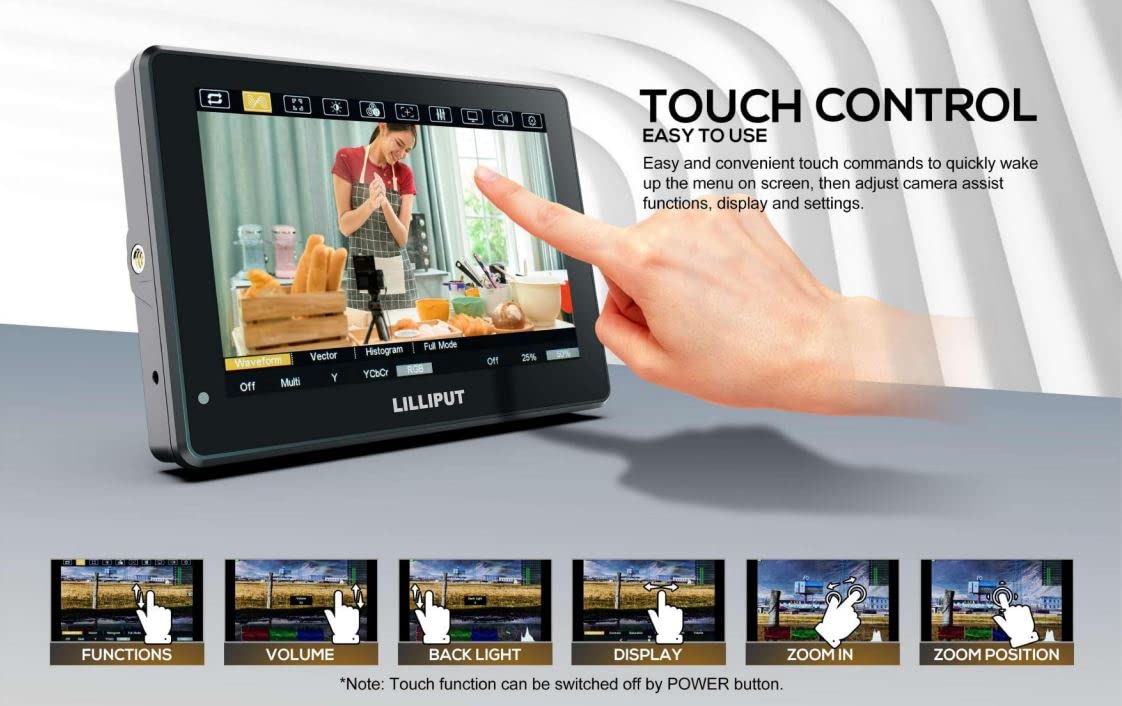 Foto 5 pulgar | Monitor De Control De Cámara Lilliput Ht7s 3g-sdi De 7 Pulgadas Y 2000 Nits - Venta Internacional.