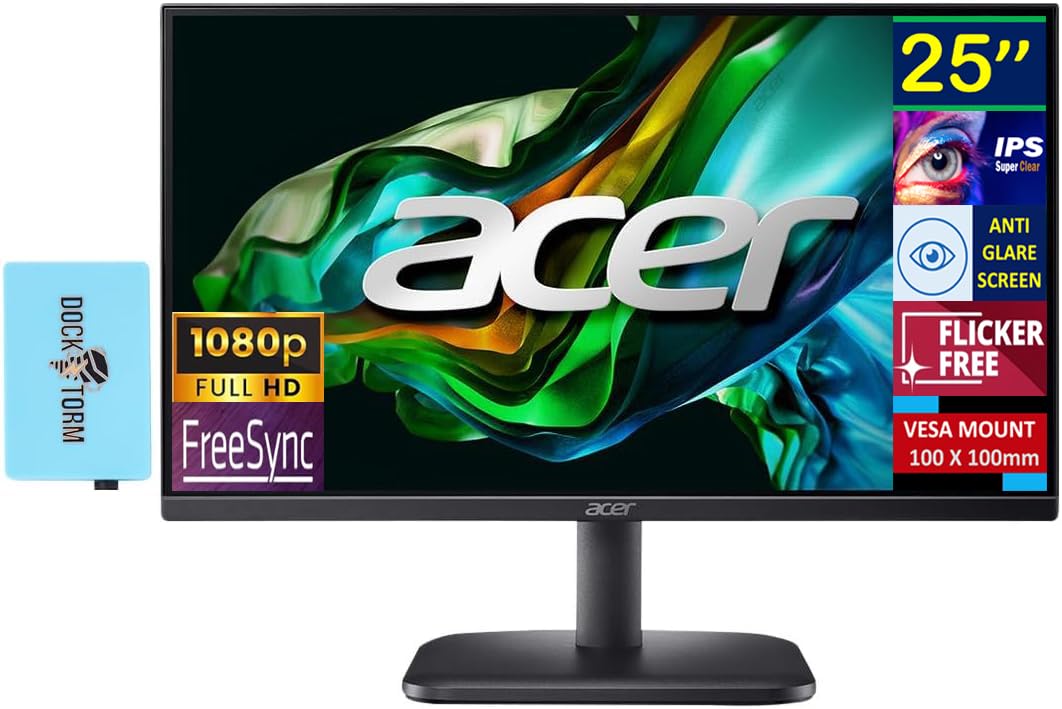 Foto 1 | Monitor Acer Ek251q E 25 Pulgadas Fhd Ips 100 Hz Freesync Con Dockztorm - Venta Internacional.