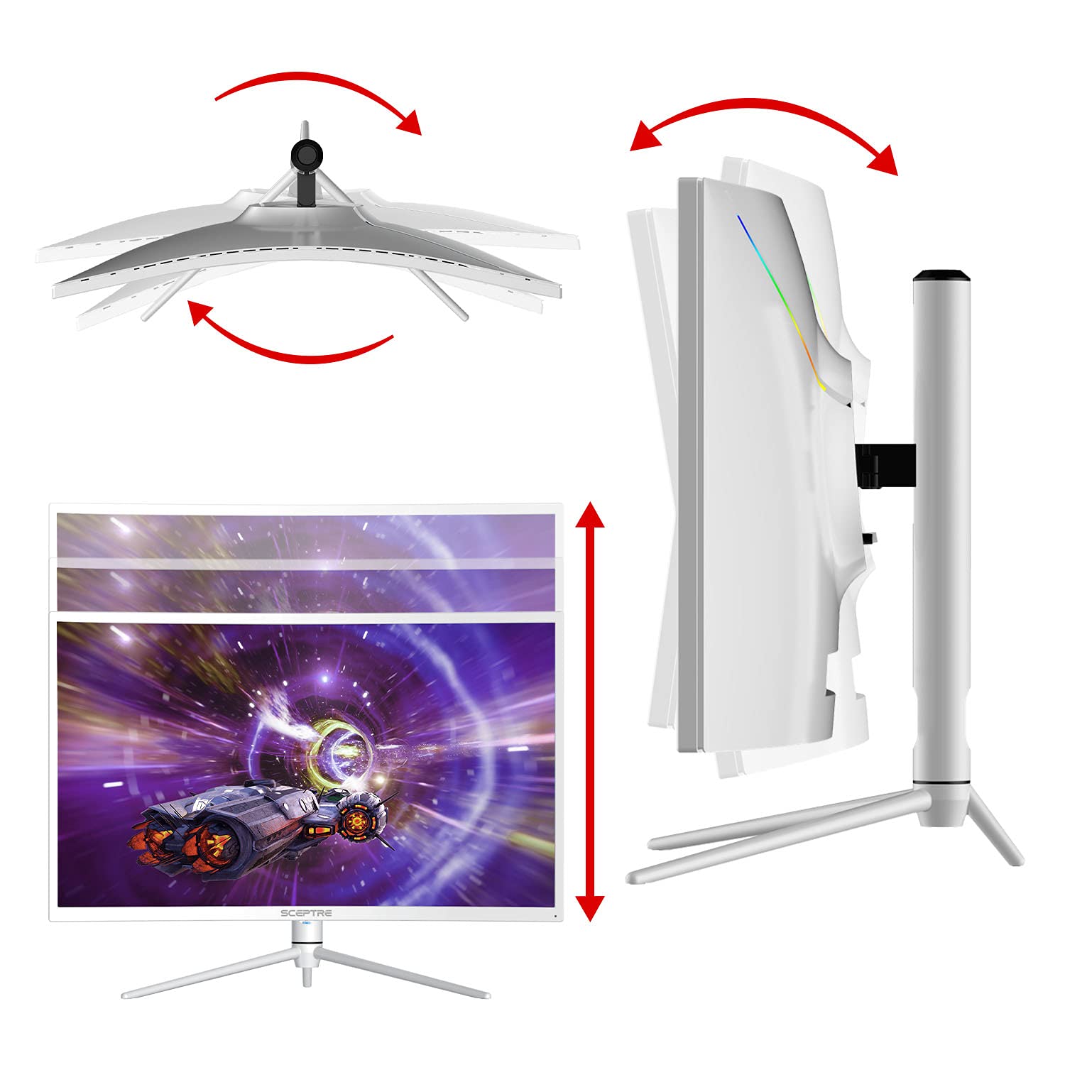 Foto 6 pulgar | Monitor Sceptre Curved Qhd Hdr1000 De 32 Pulgadas, 2560 X 1440, 165 Hz - Venta Internacional.