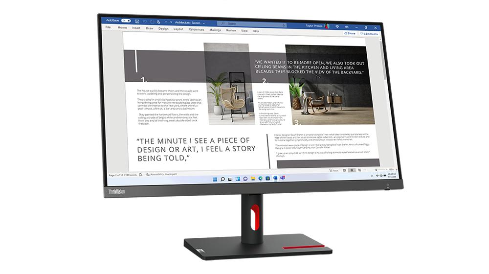 Foto 4 pulgar | Monitor Lenovo 27 Pulgadas ThinkVision