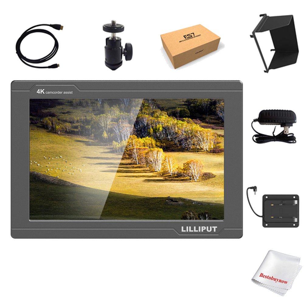 Foto 2 pulgar | Monitor De Cámara Lilliput Fs7 7 Full Hd 4k Hdmi 3g-sdi Metálico - Venta Internacional.