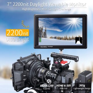 Foto 2 | Monitor De Campo Con Cámara Feelworld Fw279s De 7 Pulgadas Ultrabrillante - Venta Internacional.