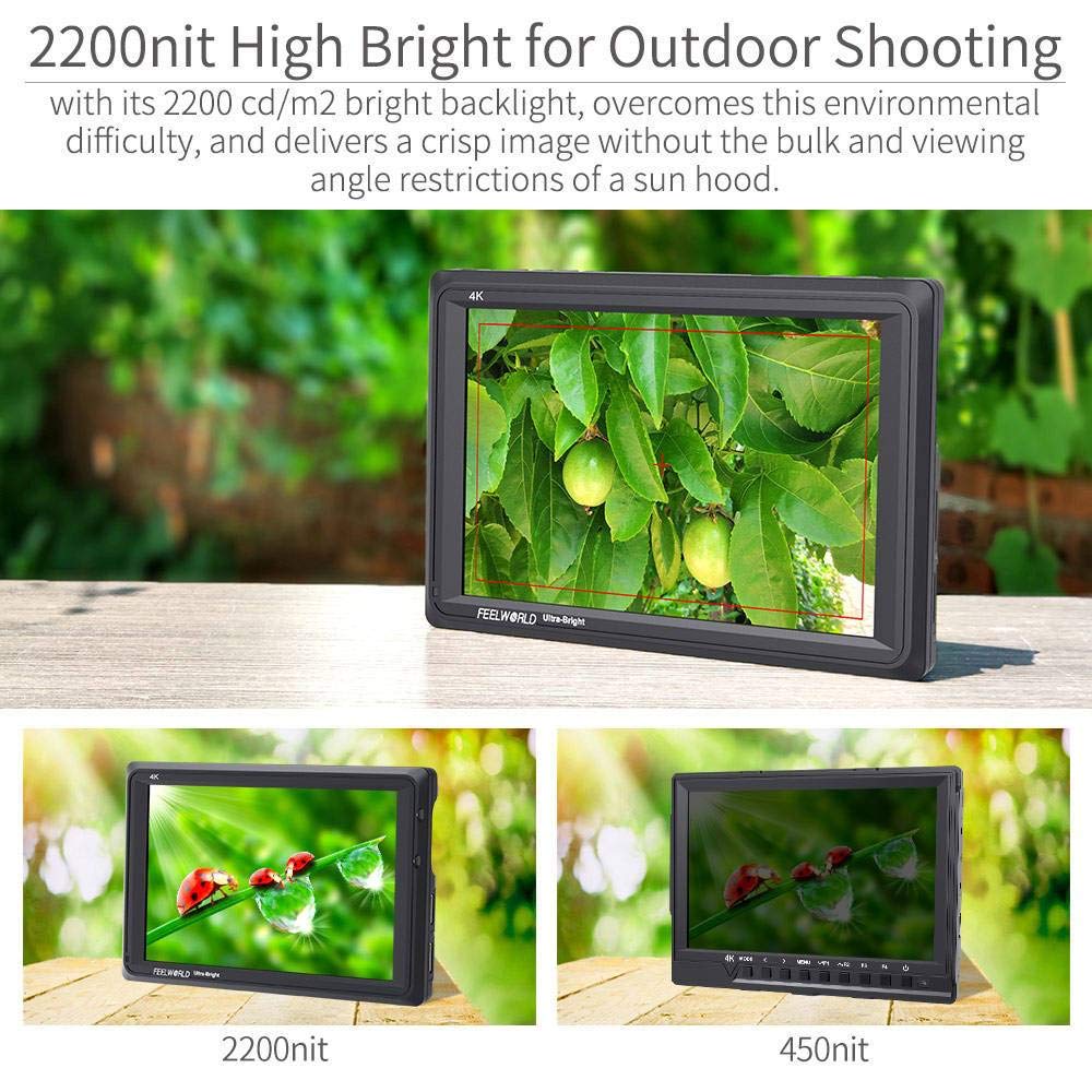 Foto 4 | Cámara Y Monitor De Campo Feelworld Fw279, 7 Pulgadas, 2200 Nit, Ultrabrillante - Venta Internacional.