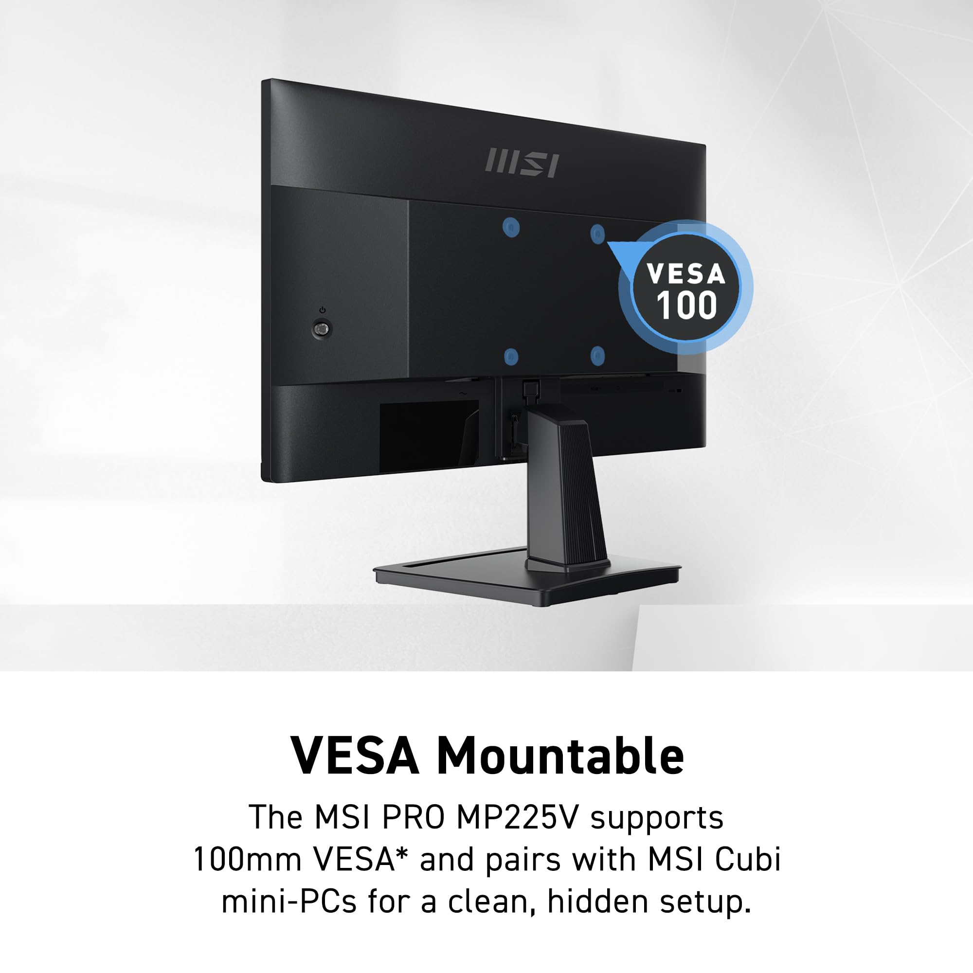 Foto 7 pulgar | Monitor De Ordenador Msi Pro Mp225v 22 Pulgadas Fhd 100 Hz Negro - Venta Internacional.