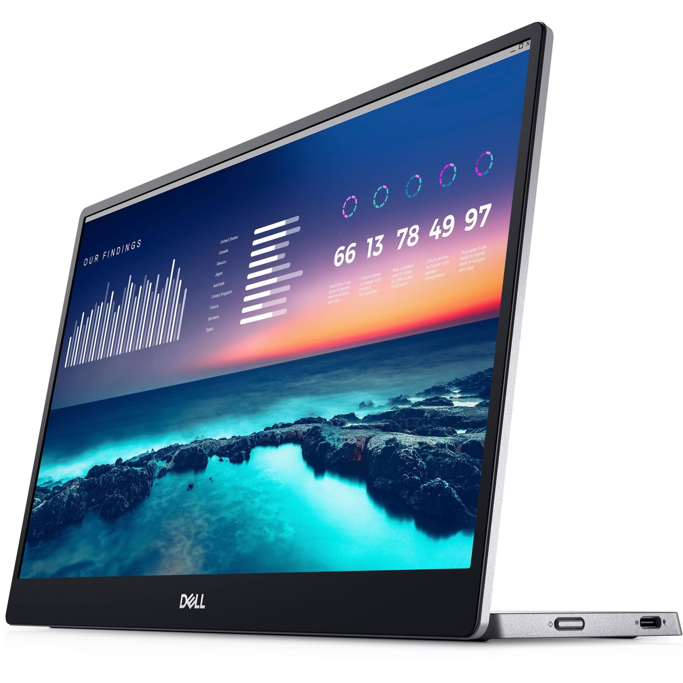 Foto 2 pulgar | Monitor Dell C1422h 14 Full Hd Lcd 16:9 300 Nits Plateado - Venta Internacional.
