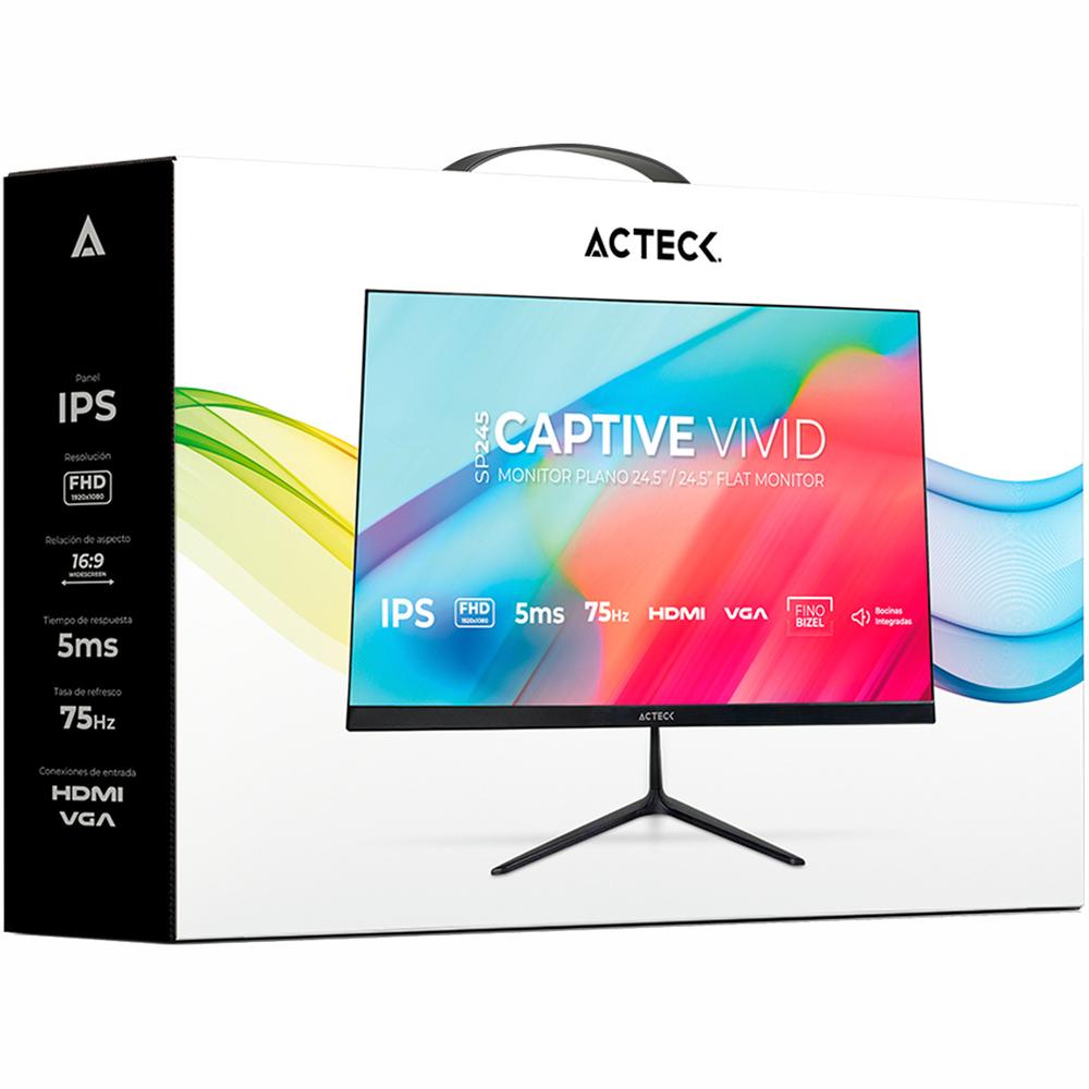 Foto 6 pulgar | Monitor 24.5 Acteck Captive Vivid Sp245 5ms 75hz Full Hd Ips Led Altavoces Inegrados Hdmi Ac-943178