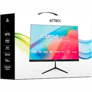 Foto 5 | Monitor 24.5 Acteck Captive Vivid Sp245 5ms 75hz Full Hd Ips Led Altavoces Inegrados Hdmi Ac-943178