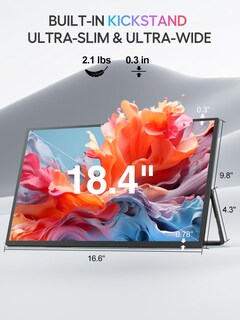 Foto 5 | Monitor Portátil Uperfect 4k De 18 Pulgadas Y 10 Bits Con Soporte Vesa - Venta Internacional.