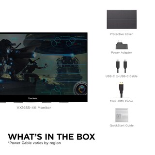 Foto 6 | Monitor Led Portátil Ips Vx1655-4k De 15 6 Pulgadas 4k Uhd De Viewsonic - Venta Internacional.