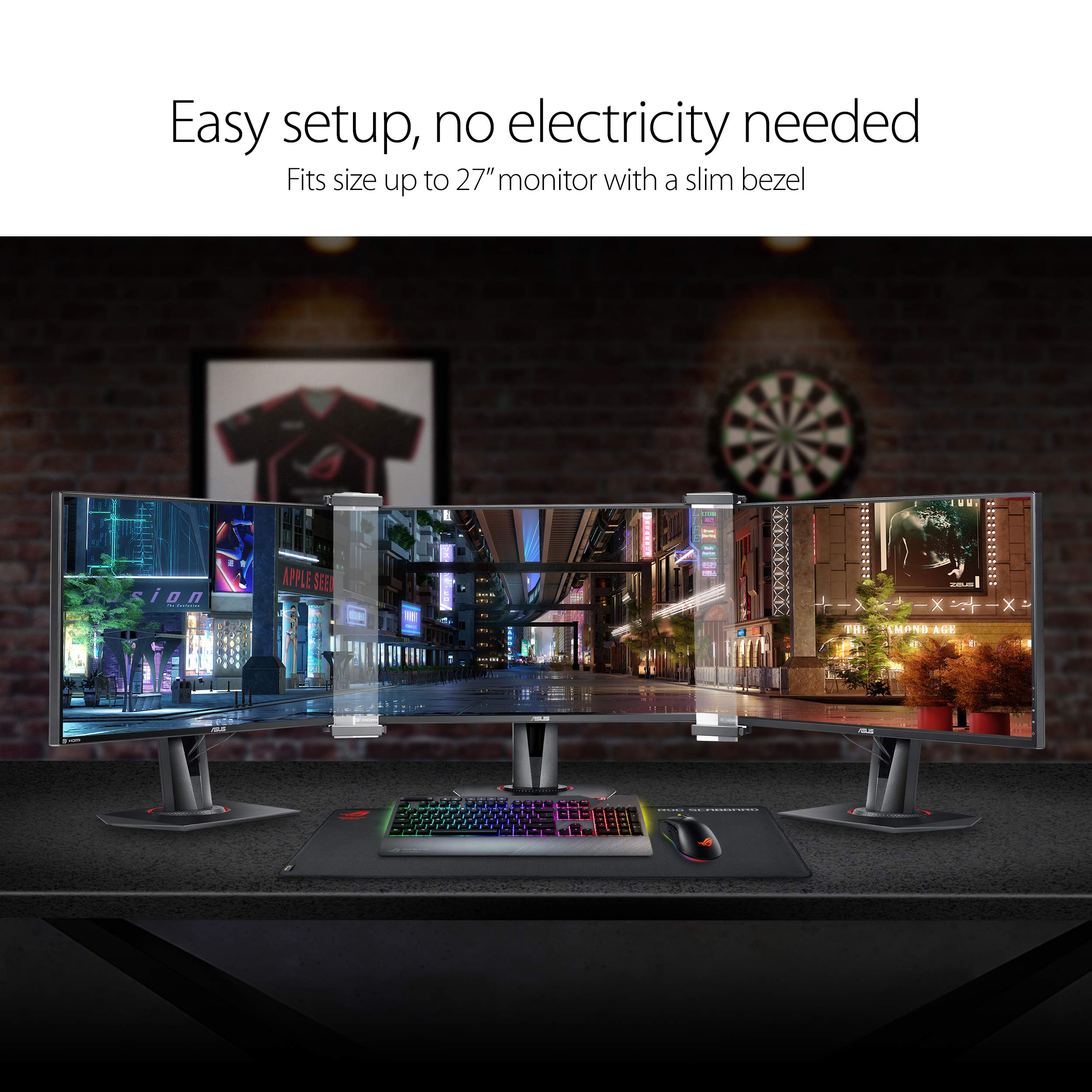 Foto 3 | Kit Multimonitor Universal Asus Rog Abf01 Sin Bisel (juego De 2) - Venta Internacional.