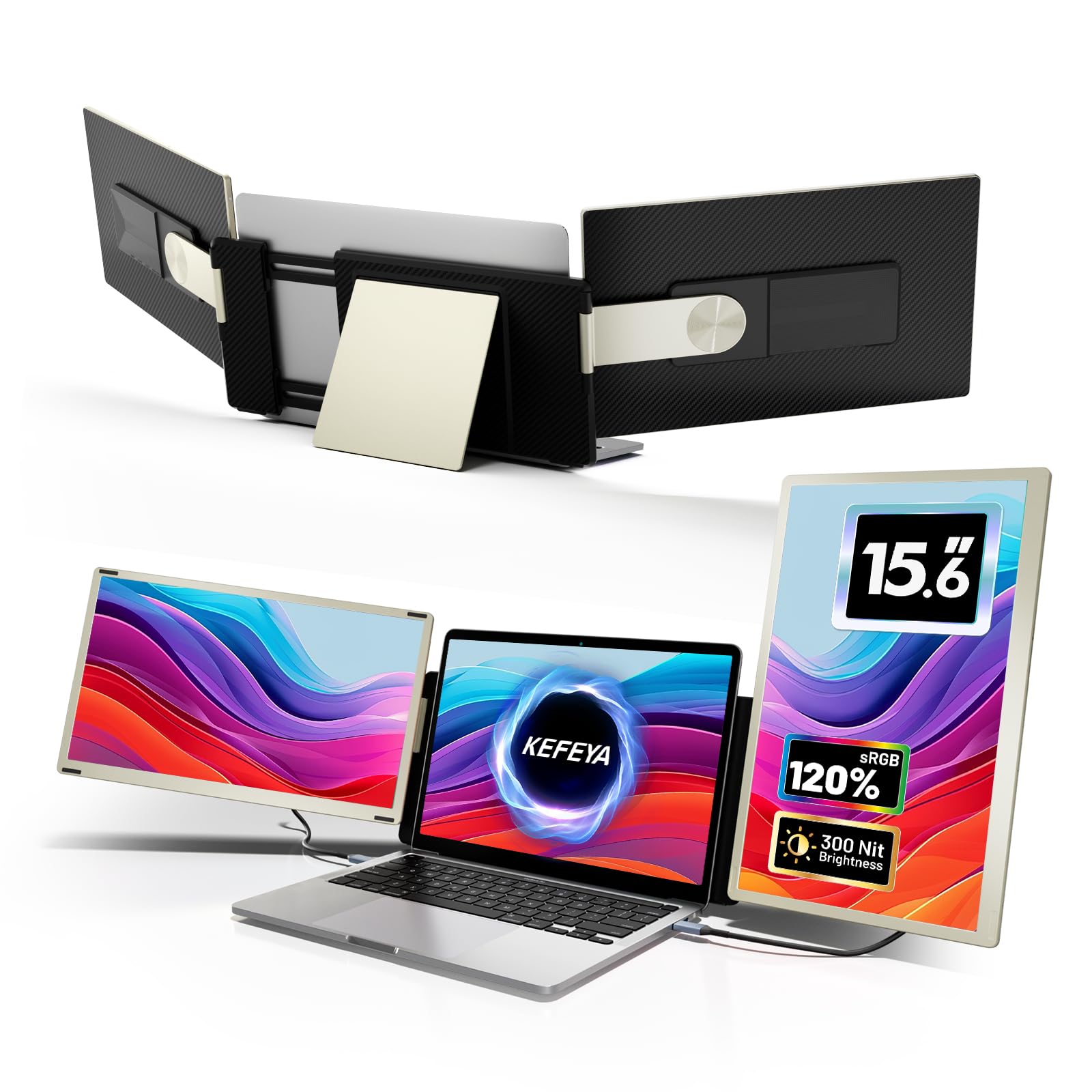 Foto 1 | Extensor De Pantalla Portátil Kefeya De 15.6 Pulgadas  Monitor Portátil Fhd - Venta Internacional.
