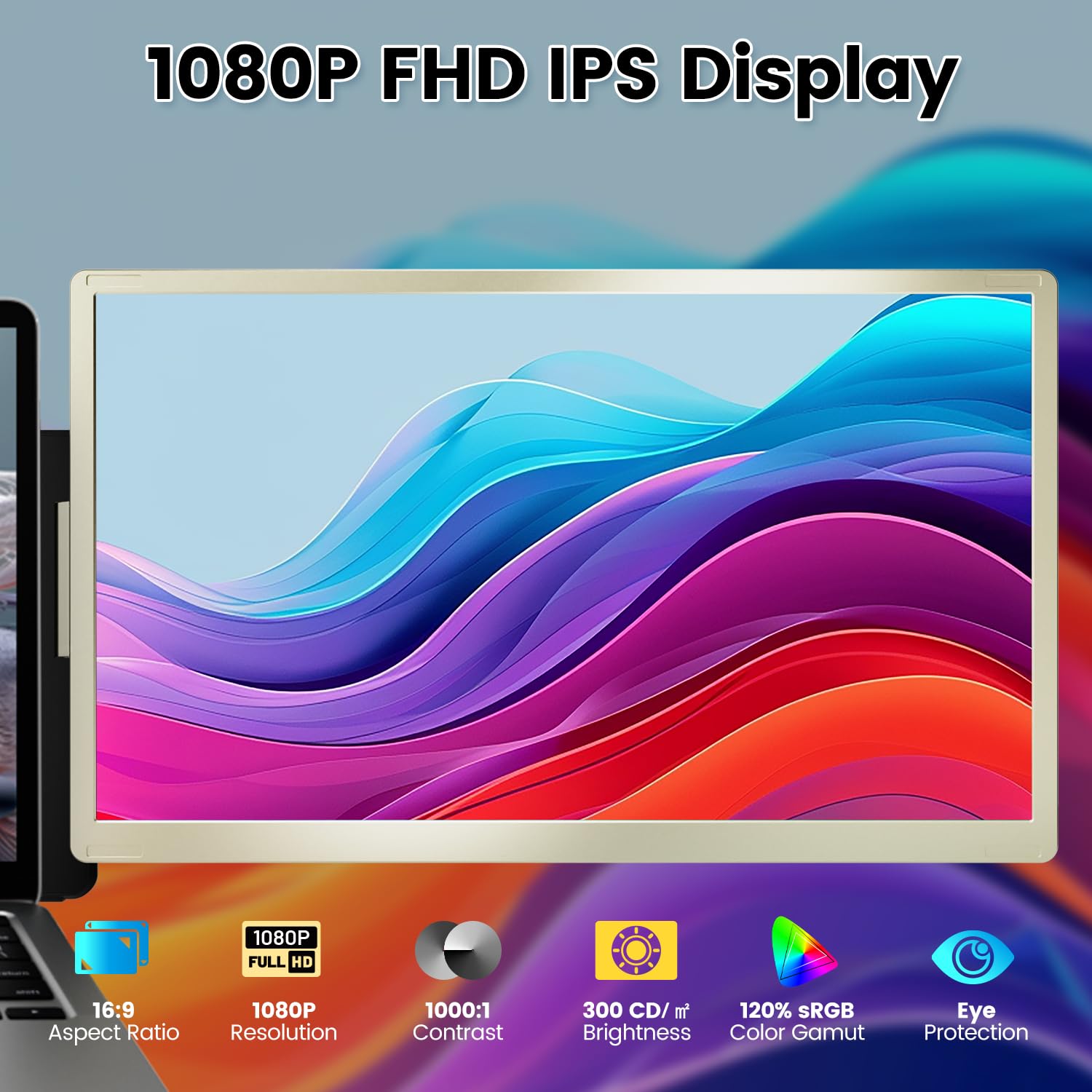 Foto 2 | Extensor De Pantalla Portátil Kefeya De 15.6 Pulgadas  Monitor Portátil Fhd - Venta Internacional.