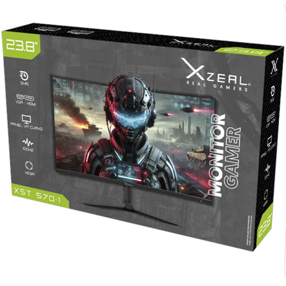 Foto 5 pulgar | Monitor Gamer Curvo 23.8 Xzeal Xst-570-1 5ms 100hz Full Hd Va Led Hdmi Negro Xspmg07b