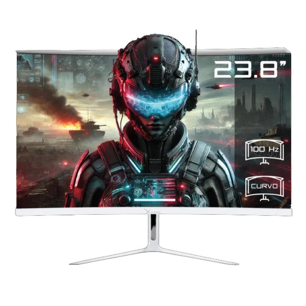 Foto 3 pulgar | Monitor Gamer Curvo 23.8 Xzeal Xst-570-1 5ms 100hz Full Hd Va Led Hdmi Blanco Xspmg07w