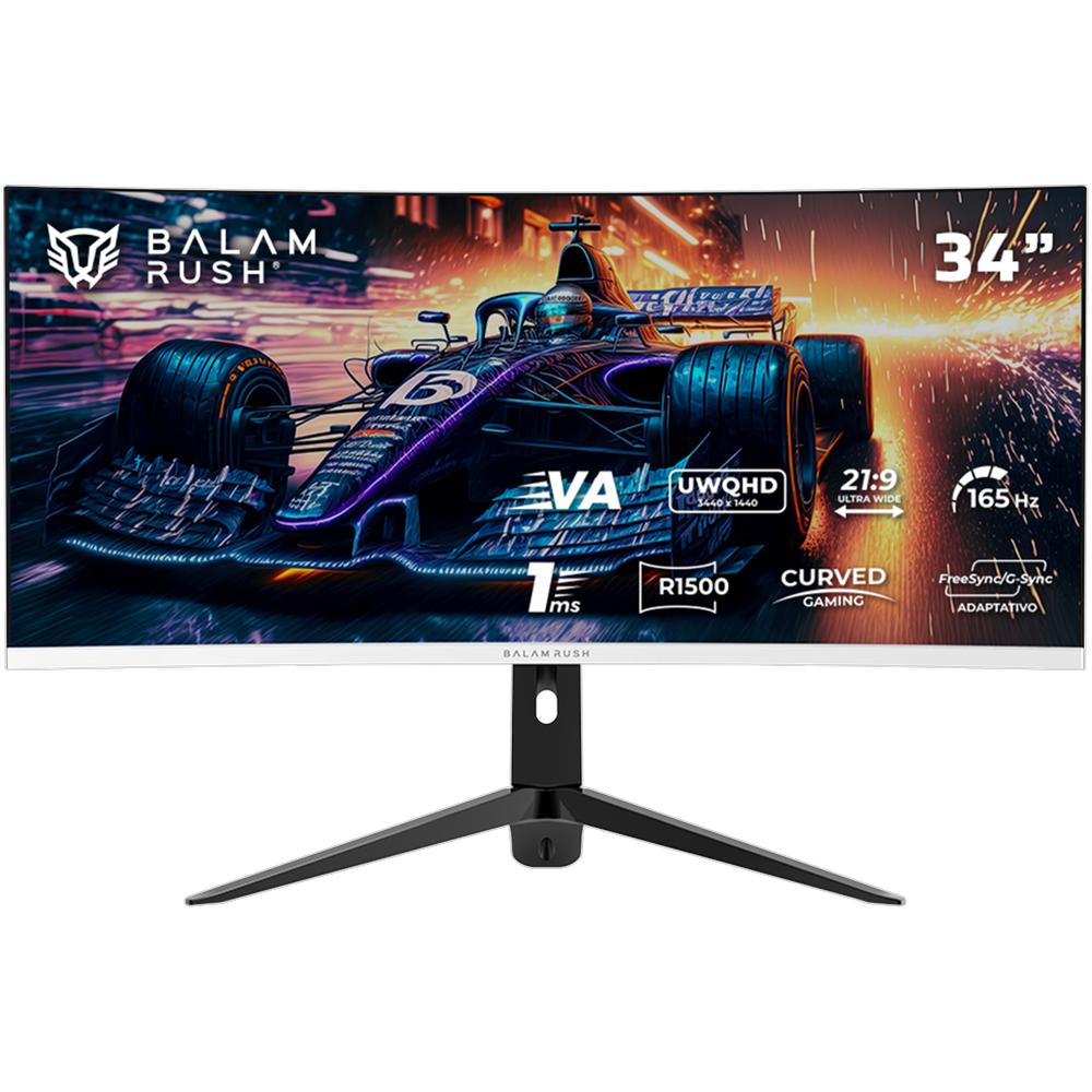 Foto 2 pulgar | Monitor Gamer Curvo 34 Balam Rush Extreme Earth Pro Mgp34c 1ms 165hz Uwqhd Va Led Hdmi Altavoces Fre