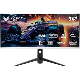 Foto 1 | Monitor Gamer Curvo 34 Balam Rush Extreme Earth Pro Mgp34c 1ms 165hz Uwqhd Va Led Hdmi Altavoces Fre