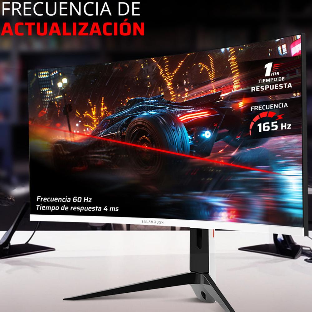 Foto 4 | Monitor Gamer Curvo 34 Balam Rush Extreme Earth Pro Mgp34c 1ms 165hz Uwqhd Va Led Hdmi Altavoces Fre