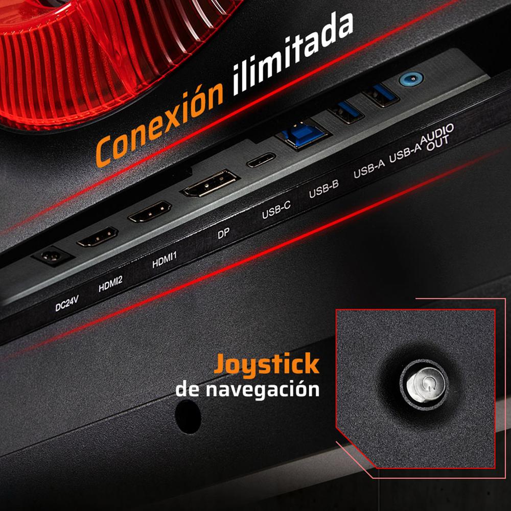 Foto 5 pulgar | Monitor Gamer Curvo 49 Balam Rush Exorvit Earth Mzx49c 1ms 144hz Dqhd Ips Led Hdmi Usb-c Altavoces F