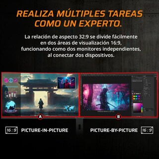 Foto 5 | Monitor Gamer Curvo 49 Balam Rush Exorvit Earth Mzx49c 1ms 144hz Dqhd Ips Led Hdmi Usb-c Altavoces F