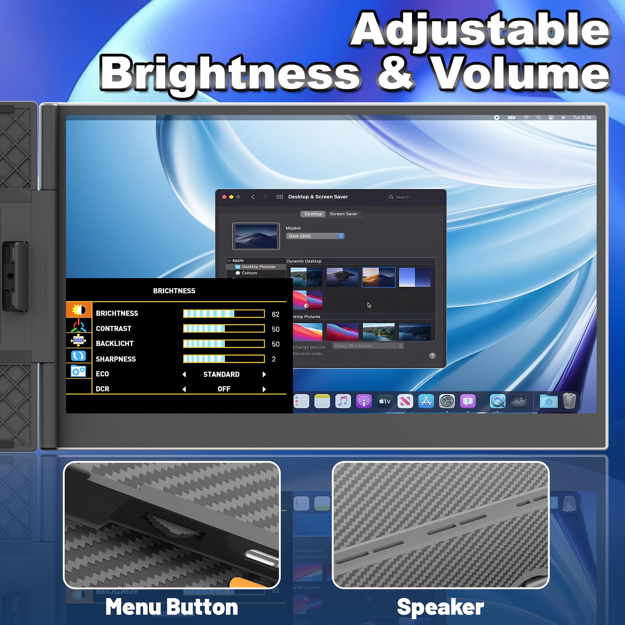 Foto 6 | Extensor De Pantalla Para Portátil Domyfan  Pantalla Fhd 1080p Ips De 14 Pulgadas - Venta Internacional.