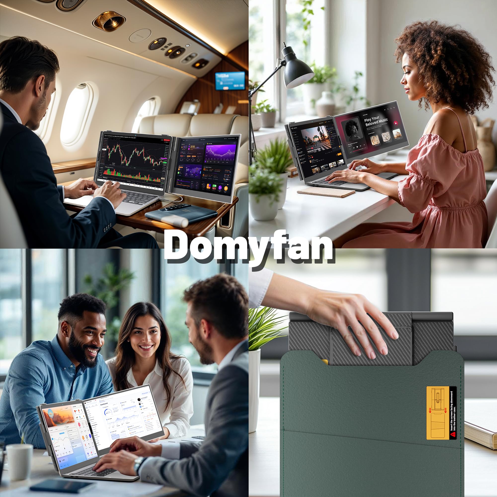 Foto 7 | Extensor De Pantalla Para Portátil Domyfan  Pantalla Fhd 1080p Ips De 14 Pulgadas - Venta Internacional.