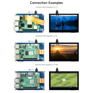 Foto 5 | Pantalla Táctil Capacitiva Waveshare De 4.3 Pulgadas Para Raspberry Pi - Venta Internacional.