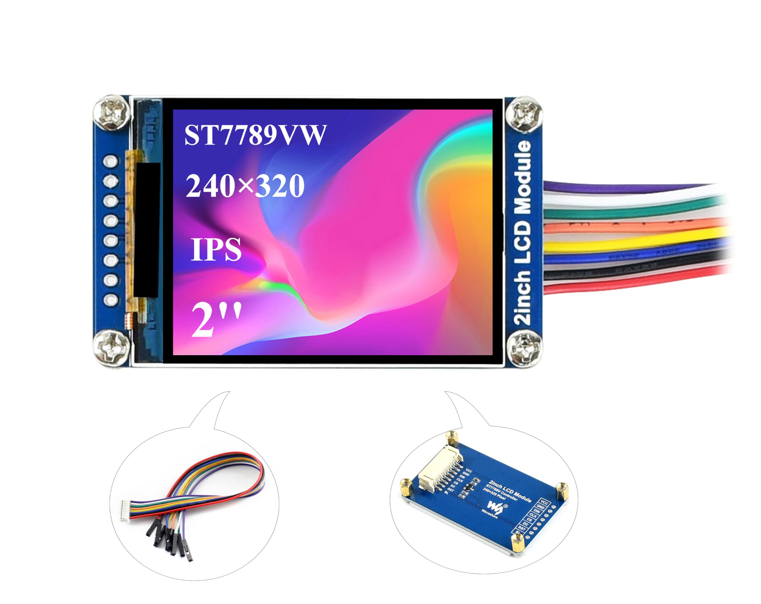 Módulo De Pantalla Lcd Waveshare Mini De 2 Pulgadas Para Raspberry Pi - Venta Internacional.